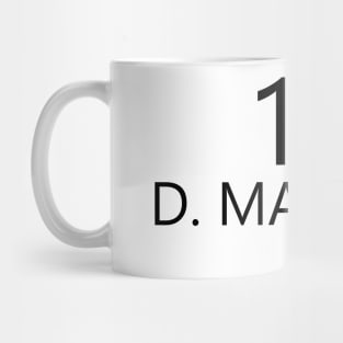 David Malukas black text Mug